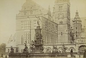 Denmark Frederiksborg Castle near Copenhagen Fountain Old Photo 1890