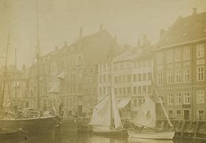 Sweden Stockholm the quays of the island of Staden Old Photo 1890 #1