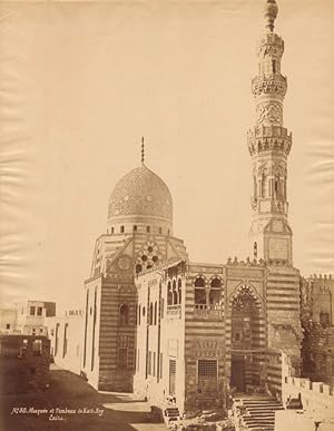 Bild des Verkufers fr Egypt Cairo Kat Bey mosque Old Photo Sebah 1875 zum Verkauf von Bits of Our Past Ltd