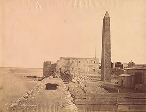 Egypt Alexandria Cleopatra Obelisk Old Photo 1875