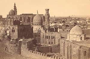 Egypt Cairo Aqmar Mosque? panorama Old Photo 1875