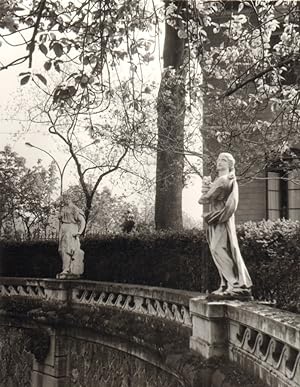 France Paris Impression Study Statues in a Garden old large Photo 1966 #1