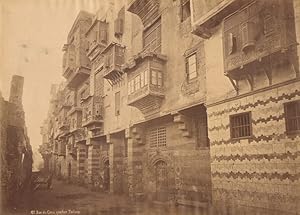 Bild des Verkufers fr Egypt Cairo Tulun district street Old Photo Sebah? 1875 zum Verkauf von Bits of Our Past Ltd