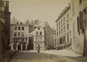 Luxembourg Place de la Constitution Square Old Photo 1890