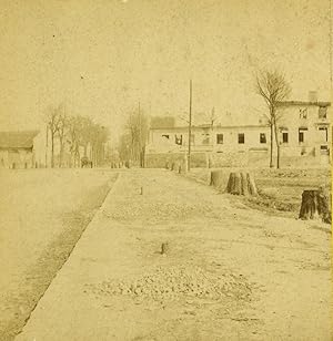 France Siege de Paris Disasters Ruins Old Stereo photo 1870-1871