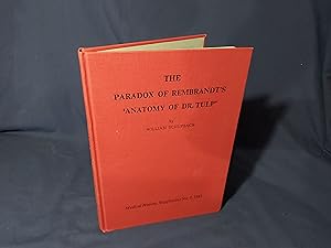 Imagen del vendedor de The Paradox of Rembrandts Anatomy of Dr.Tulp (Hardback,Medical History,Supplement No.2,1982) a la venta por Codex Books