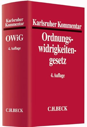 Seller image for Karlsruher Kommentar zum Gesetz ber Ordnungswidrigkeiten for sale by getbooks GmbH