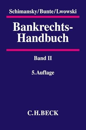 Bild des Verkufers fr Bankrechts-Handbuch Band II zum Verkauf von getbooks GmbH