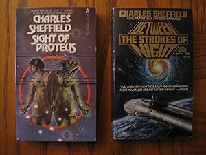 Seller image for Charles Sheffield Two (2) Paperback Book Lot, including: Between the Strokes of Night, and; Sight of Proteus for sale by Clarkean Books