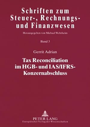 Seller image for Tax Reconciliation im HGB- und IAS/IFRS-Konzernabschluss for sale by moluna