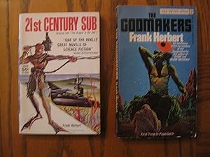 Seller image for Dune author Frank Herbert Two (2) Paperback Book Lot, including: 21st Century Sub (aka Under Pressure; aka The Dragon Under the Sea), and; The Godmakers for sale by Clarkean Books