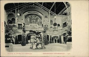 Immagine del venditore per Ansichtskarte / Postkarte Paris, Expostition Universelle de 1900, Vestibule du Pavillon de l'Allemagne venduto da akpool GmbH