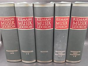 Bild des Verkufers fr Riemann Musik Lexikon in 5 Bnden. zum Verkauf von Antiquariat Kelifer