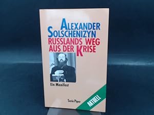 Bild des Verkufers fr Rulands [Russlands] Weg aus der Krise. Ein Manifest. zum Verkauf von Antiquariat Kelifer