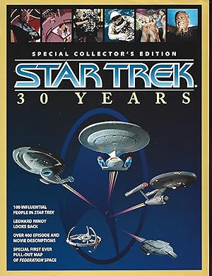 Immagine del venditore per Star Trek 30 Years Special Collector's Edition with Pull-out Map of Federation Space venduto da Warren Hahn