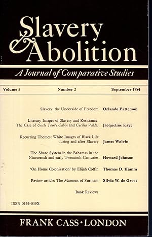 Seller image for Slavery & Abolition: A Journal of Comparative Studies: Volume 5, Number 2, September, 1984 for sale by Dorley House Books, Inc.