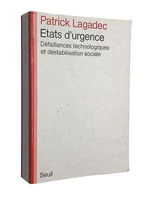 Seller image for tats d'urgence : dfaillances technologiques et dstabilisation sociale for sale by Librairie Douin