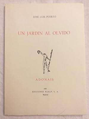 Seller image for Un jardn al olvido. for sale by Aaromadelibros