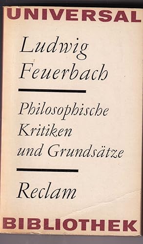 Bild des Verkufers fr Philosophische Kritiken und Grundstze (1839-1846) zum Verkauf von Kultgut