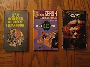 Seller image for Horror Evil Three (3) Paperback Book Lot, including: These Will Chill You (Anthology); On An Odd Note, and; The Mask of Fu Manchu for sale by Clarkean Books