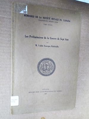 Seller image for Les prlminaires de la Guerre de Sept Ans for sale by Livresse
