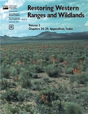 Bild des Verkufers fr Restoring Western Ranges and Wildlands : Chapters 24-29, Appendices, Index zum Verkauf von GreatBookPricesUK