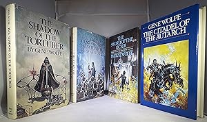 Seller image for ALL FOUR SIGNED FIRST EDITIONS of Gene Wolfe's "Book of the New Sun" tetralogy: "The Shadow of the Torturer", "The Claw of the Consiliator", "The Sword of the Lictor", and "The Citadel of the Auturch" for sale by Space Age Books LLC