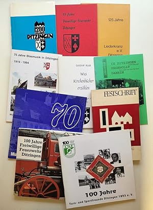 Konvolut 10 Bände: Ditzingen. Festschriften u. mehr.