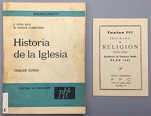 Seller image for Historia de la Iglesia. Tercer curso bachillerato. for sale by Els llibres de la Vallrovira