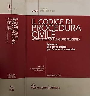 Bild des Verkufers fr Il codice di procedura civile Annotato con la giurisprudenza zum Verkauf von Biblioteca di Babele