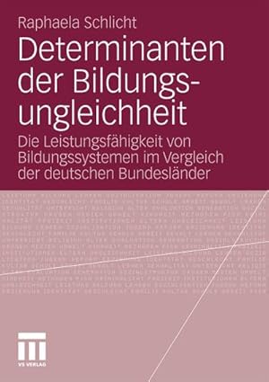 Seller image for Determinanten der Bildungsungleichheit for sale by Rheinberg-Buch Andreas Meier eK