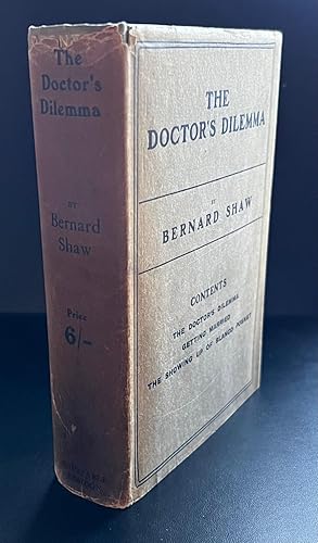 Seller image for The Doctor's Dilemma' , 'Getting Married' , and 'The Showing-up of Blanco Posnet' : Scarce With The Wrapper for sale by Ashton Rare Books  ABA : PBFA : ILAB