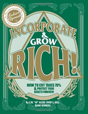 Immagine del venditore per Incorporate & Grow Rich! venduto da Pieuler Store