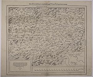 Die Siebenbürg / so man sunst auch Transsylvaniam nennt. Holzschnitt - Karte aus Sebastian Münste...