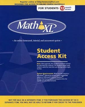 Image du vendeur pour MathXL Student Access Kit mis en vente par Pieuler Store