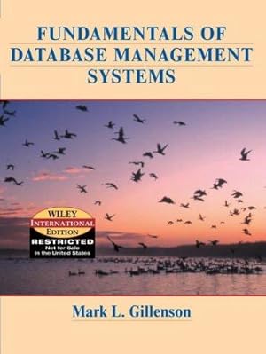 Imagen del vendedor de Fundamentals of Database Management Systems a la venta por WeBuyBooks