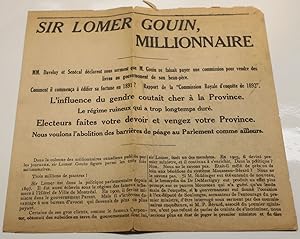 Sir Lomer Gouin, millionnaire