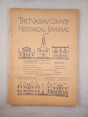 Bild des Verkufers fr The Nassau County Historical Journal, September,1941, Volume lV, No 2 zum Verkauf von WellRead Books A.B.A.A.