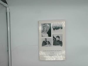 Imagen del vendedor de Guide to Sources on Women in the Swarthmore College peace Collection a la venta por Das Buchregal GmbH