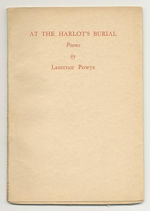 Seller image for At the Harlot's Burial. Poems for sale by Between the Covers-Rare Books, Inc. ABAA