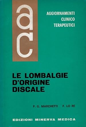 Immagine del venditore per Le Lombalgie d'origine discale (Italiano) venduto da Versandantiquariat Nussbaum