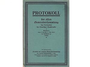 Protokoll der elften Generalversammlung des Verbandes Deutscher Buchdrucker. 3. bis 11. Juli 1922...