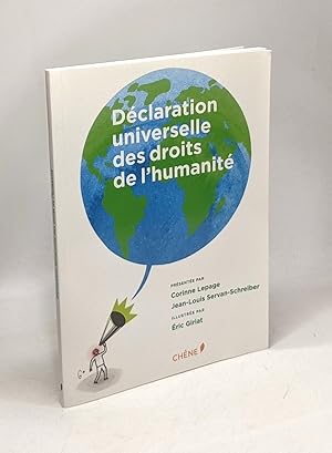 Imagen del vendedor de Dclaration universelle des Droits de l'Humanit Illustre PF a la venta por crealivres