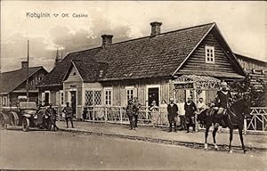 Ansichtskarte / Postkarte Kobylnik Westpreußen, Offizier Kasino, Deutsche Soldaten in Uniformen, ...