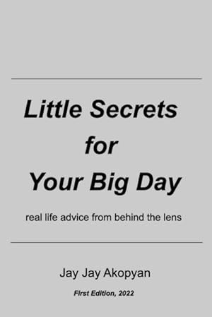 Imagen del vendedor de Little Secrets for Your Big Day a la venta por AHA-BUCH GmbH