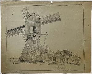 [Modern drawing, black chalk] A standard mill (Standaardmolen), ca. 1920-1940, 1 p.