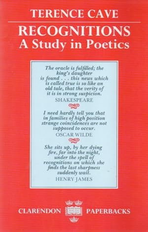 Immagine del venditore per Recognitions_ A Study in Poetics venduto da San Francisco Book Company