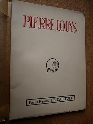 Pierre Louys par la revue Le Capitole