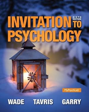 Seller image for Invitation To Psychology 6Th Editon for sale by Pieuler Store