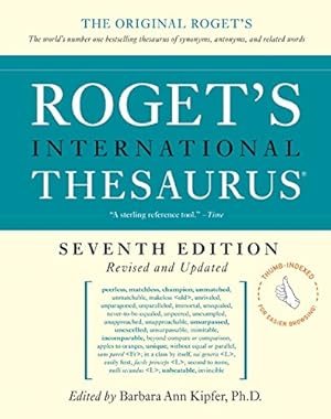 Immagine del venditore per Roget's International Thesaurus, 7e, Thumb indexed venduto da Pieuler Store